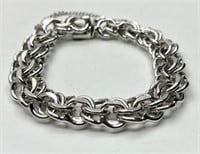 Heavy Sterling Link Bracelet - 1.33oz