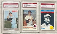 3 Collectible Baseball Cards