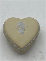 Vintage Wedgwood Jasperware Heart Trinket