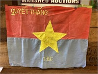 Original 1966 Vietnam Hand Made Flag