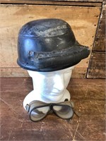 Original WW2 German Tank Helmt & Goggles