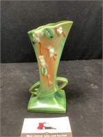 1940s vintage Roseville pottery Snowberry vase