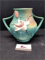 Vintage Roseville Magnolia Double Handed Vase