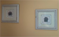 Pair of Framed Floral Paintings by Mary Hughes