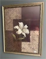 Framed Painting of a Lilly