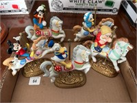 (5) Disney Carousel Figurines