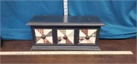 3 Drawer quilted front storage drawer box.