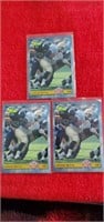 Jerome Bettis Rookies Lot of 3 Cards.