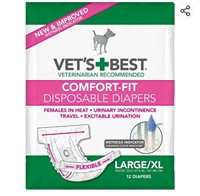 Vets best comfort fit disposable diapers
