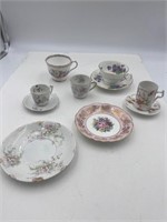 Lot of fine porcelain China cups and saucers