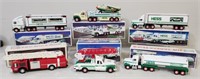 Collection of 7 Hess Trucks