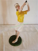 Golfing Lady Figurine