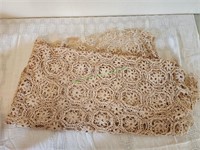 Handmade crocheted vintage table clothe.
