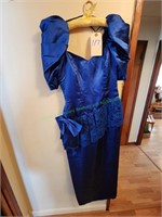 Blue handmade pagentry dress.