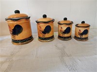Rooster canister set.