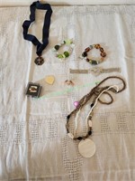 Costume necklaces and misc.