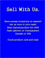 SELL WITH US! Have excess inventory, let
us turn