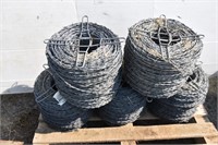 (5)- Rolls of Barbed Wire Fencing