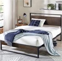 ZINUS Suzanne Bamboo and Metal Platform Bed Frame