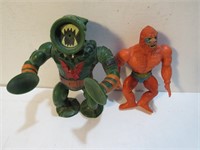 1981 & 84 MOTU Beastman & Leech Action Figures