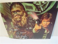 Star Wars Peter Mayhew Chewbacca Signed 8x10 Photo