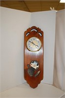 Wood Plaque Wall Clock