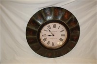 Rutherford Faux Leather Clock