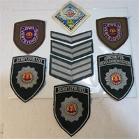 East German Police Lot 9 Patches Badge Insignias