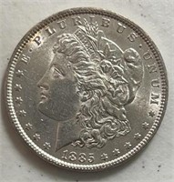 1885P Morgan Silver Dollar AU