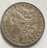 1881O Morgan Silver Dollar CH AU Toned