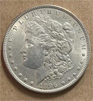 1886P Morgan Silver Dollar  AU