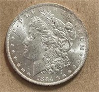 1884O Morgan Silver Dollar  BU