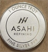 Asahi Silver Round 1oz Silver .999