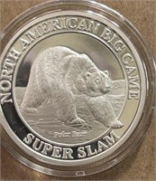 NA Big Game 1oz Silver .999 Polar Bear
