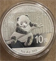 2014 Panda 1oz Silver .999 Rev Proof