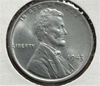 1943 Lincoln Steel Cent VCH BU
