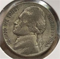 1943P Jefferson Silver War Nickels
