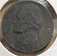 1945S Jefferson Silver War Nickels