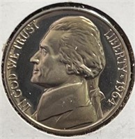 1964P Jefferson  Nickels Proof