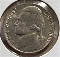 1983P Jefferson  Nickels BU