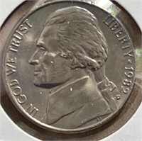 1982D Jefferson  Nickels