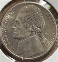 1996P Jefferson  Nickels  CH BU