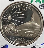 2006S Washington Quarter Clad Proof Nebraska