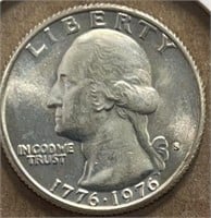 1976S Washington Quarter UNC Silver