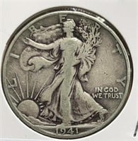1941D Walking Liberty Half Dollar