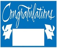 Fill-In Graduation Party Banner, Blue