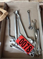 Flat of assorted wrenches
