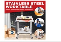 DuraSteel Food Prep Stainless Steel Table