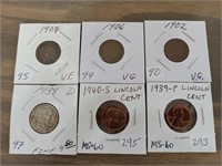 Indian Head Pennies and other Old Coins