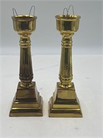 2 Candlestick Holder Brass Decor India